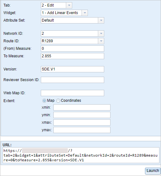 Event Editor launcher URL Event Editor launcher URL